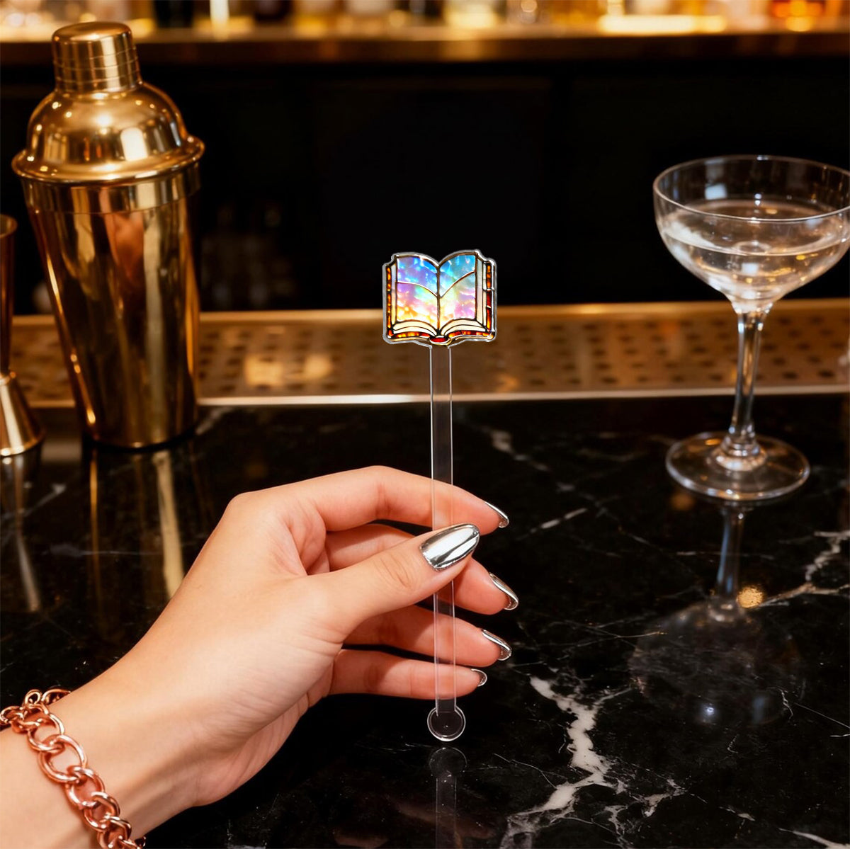 Love Books - Personalized Book Set Accent Mug with Acrylic Stirrers