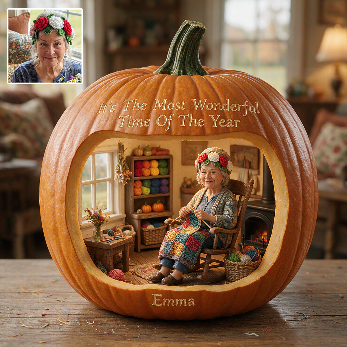It's Fall Y'all - Personalized Knitting Custom Shaped Acrylic Plaque