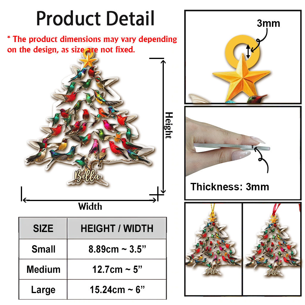 Liebes-Kolibri – Personalisierter Kolibri-Anhänger