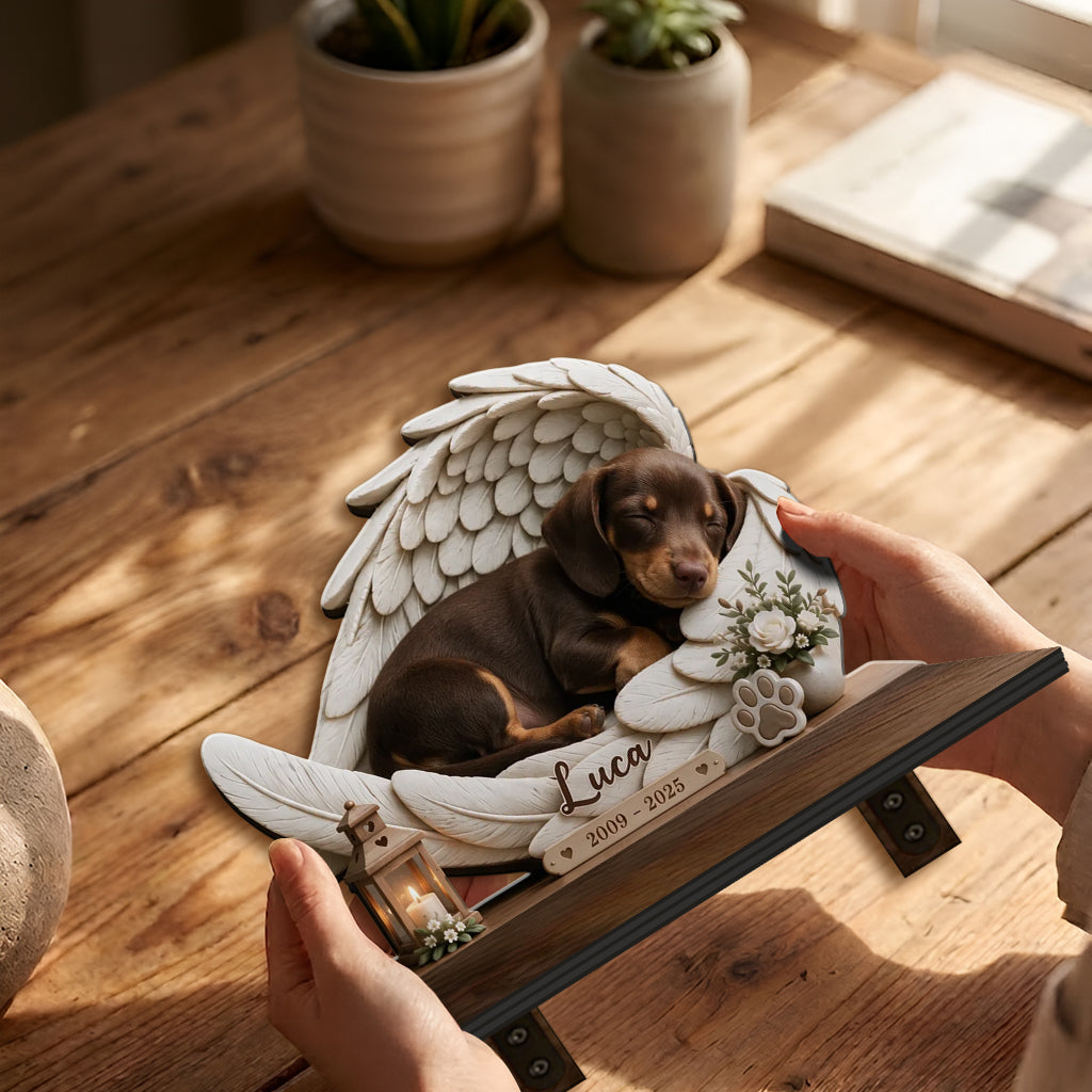 Forever In Our Hearts - Personalized Dog Wooden Floating Shelf