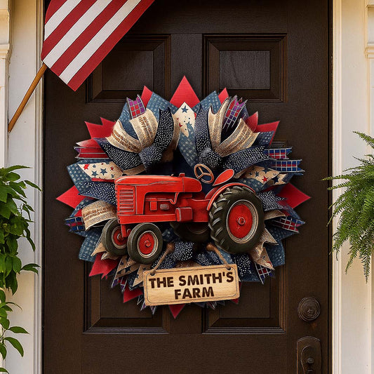 Bless Our Farm - Personalized Farmer Custom Shaped Wood Sign