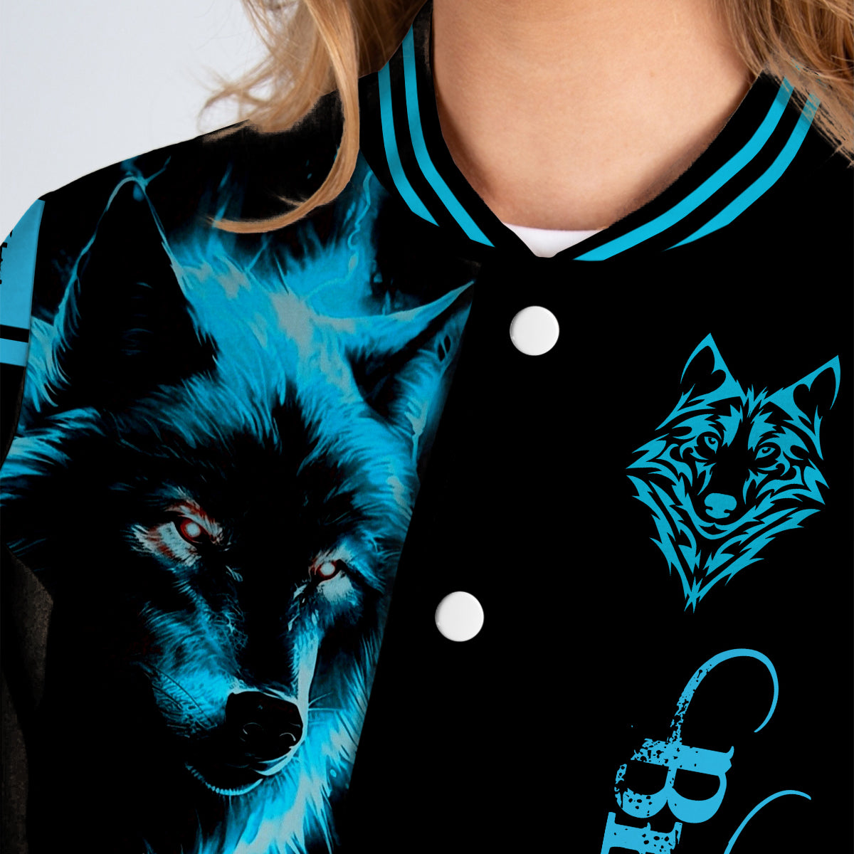 Der Wolf – Personalisierte Wolf-Collegejacke