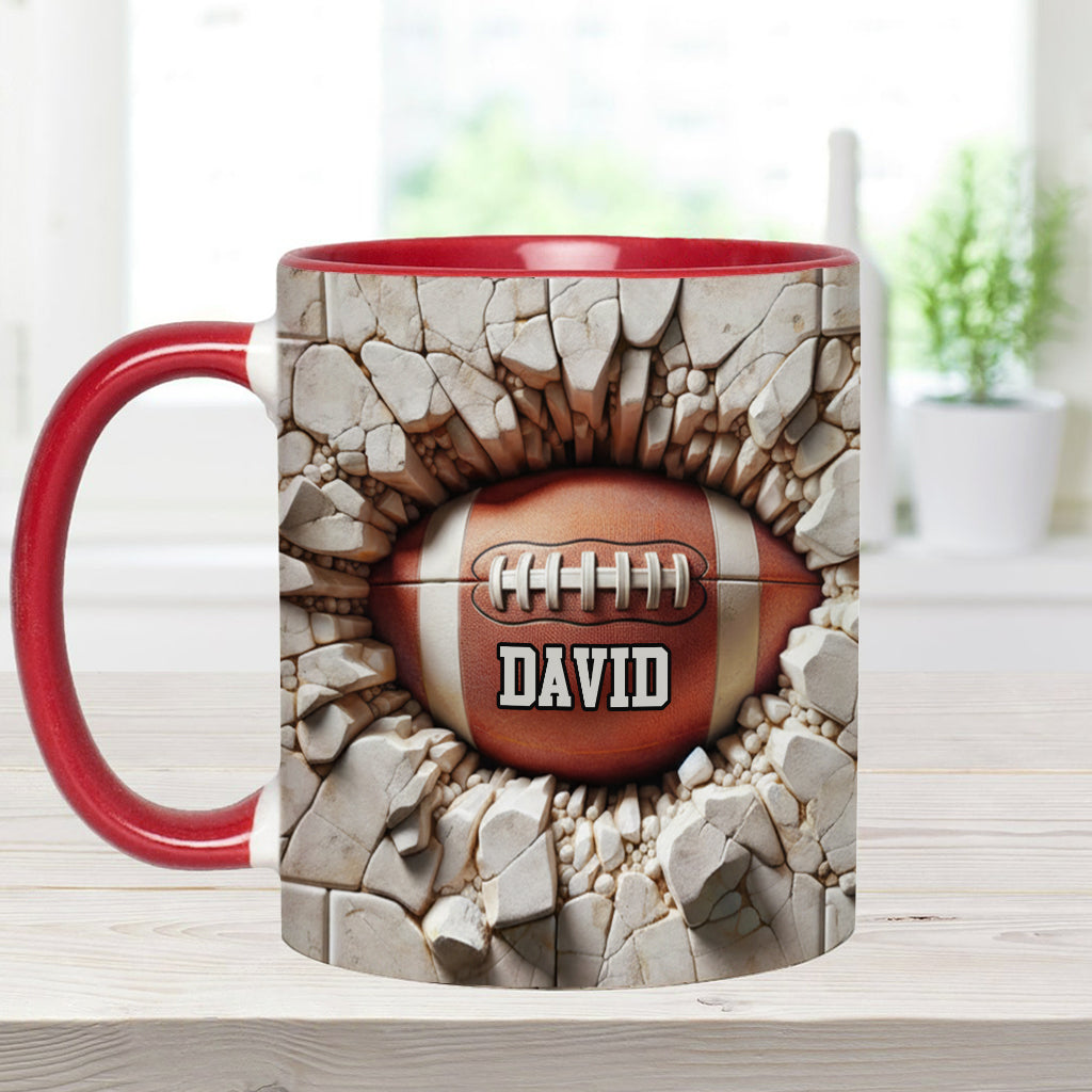 Victory Sip - Personalized Football Accent Mug