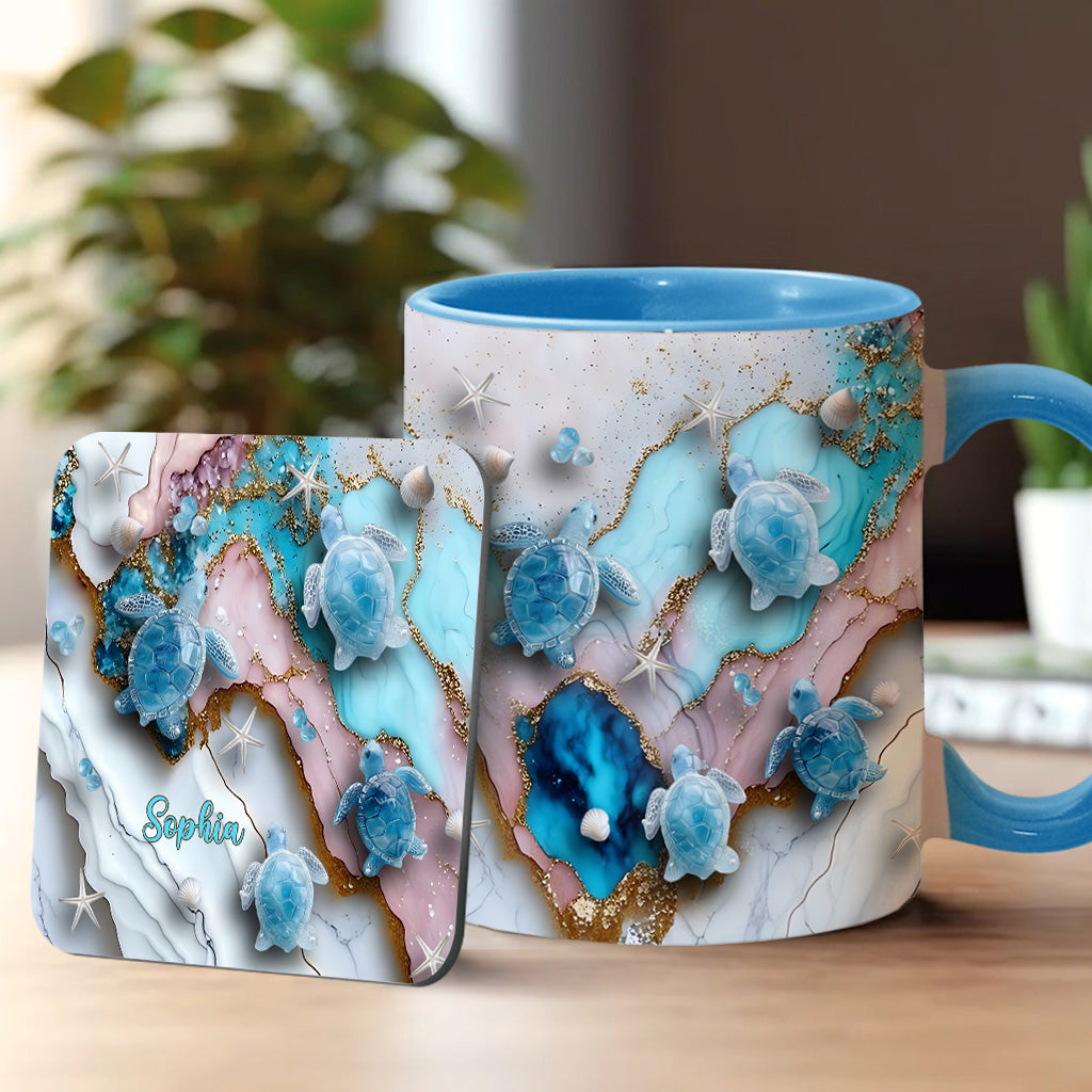 Love Turtles - Personalized Turtle Accent Mug