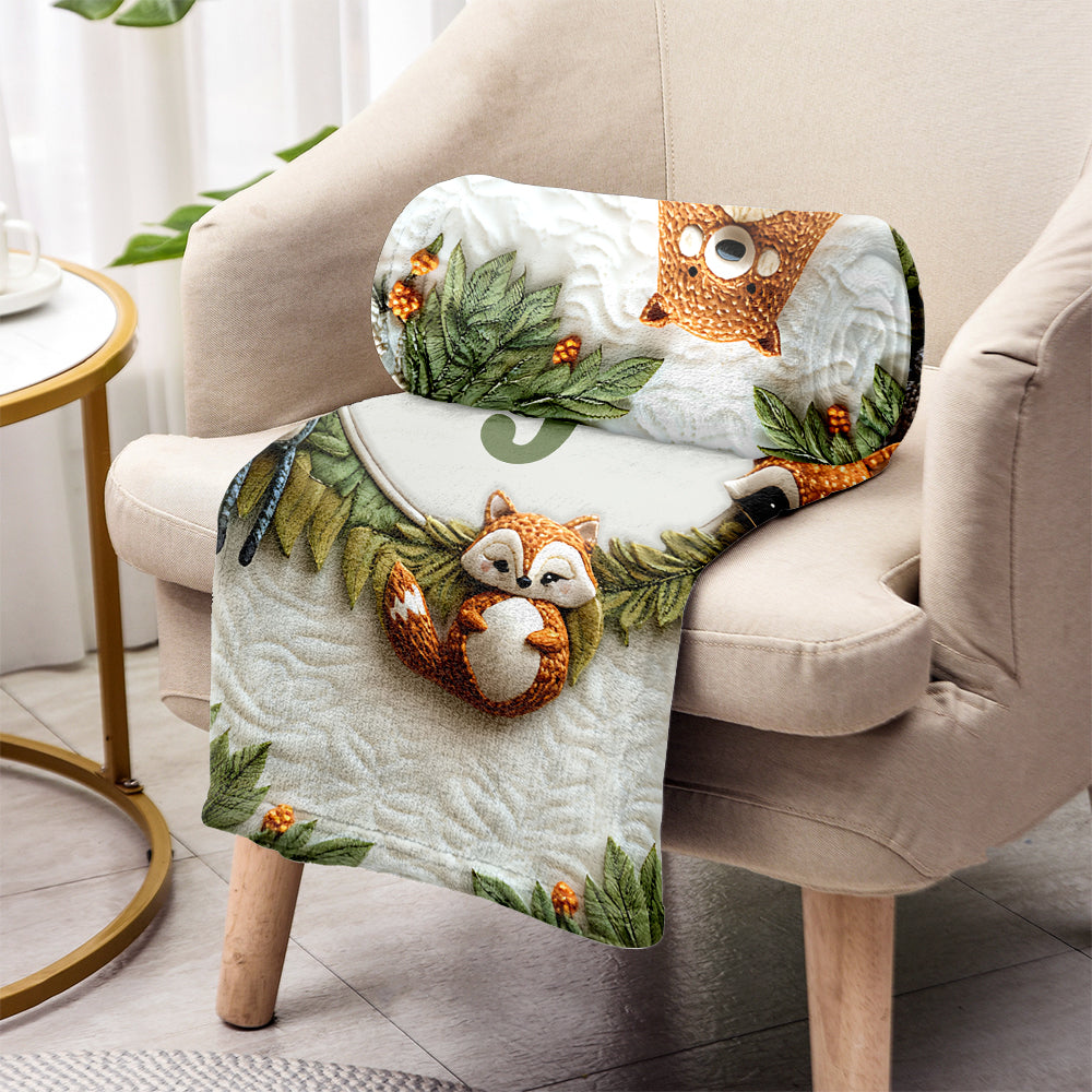Cute Animals Baby Blanket - Personalized Newborn Blanket