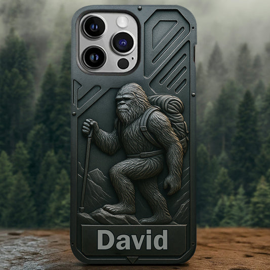 Sasquatch - Coque de téléphone personnalisée avec motif intégral de randonnée