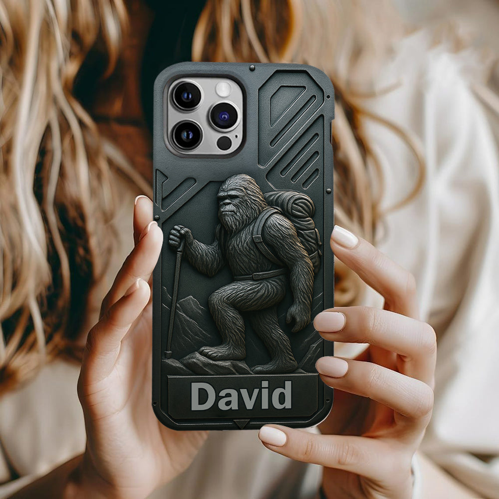 Sasquatch - Personalisierte Handyhülle mit Wandermotiv und Volldruck