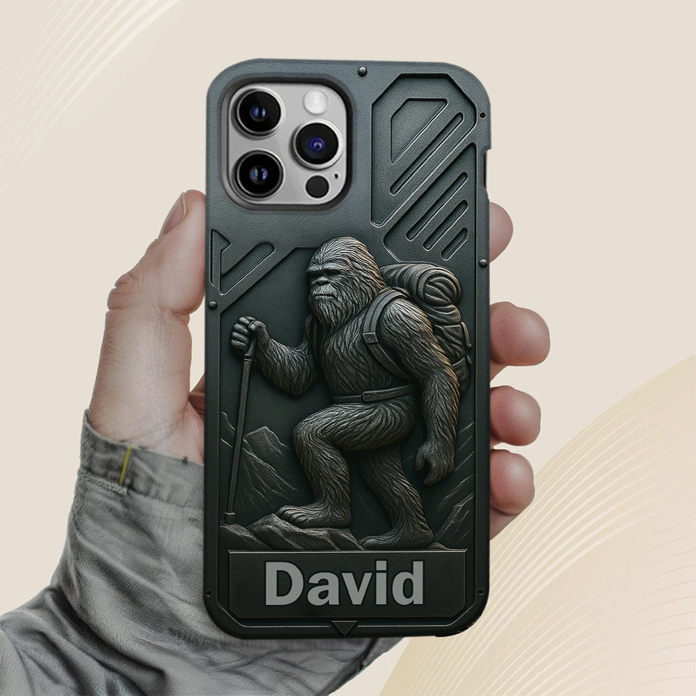 Sasquatch - Personalisierte Handyhülle mit Wandermotiv und Volldruck