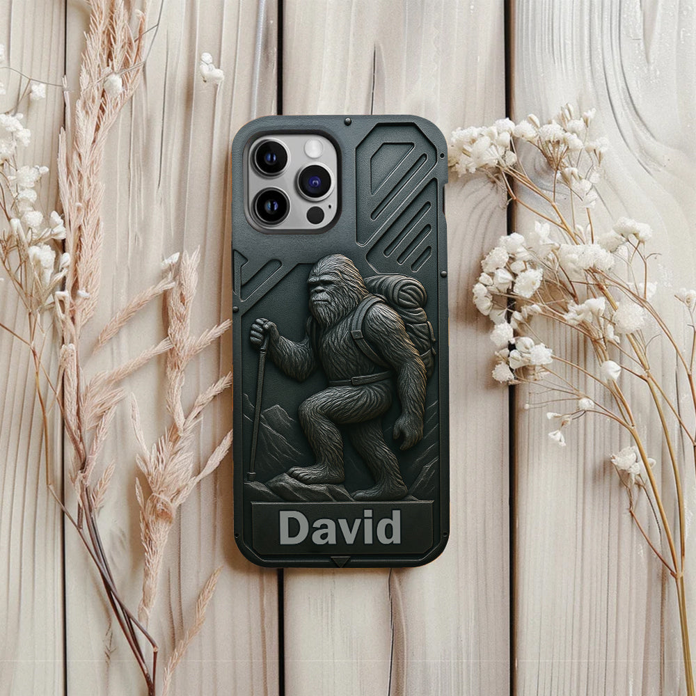 Sasquatch - Personalisierte Handyhülle mit Wandermotiv und Volldruck