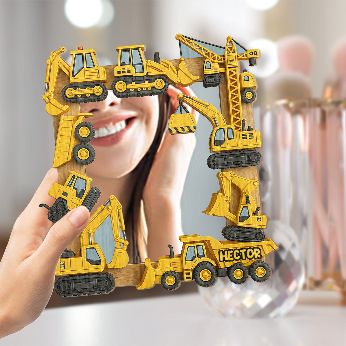 Dig & Discover Children's Gift - Personalized Kid Wall Hanging Mirror