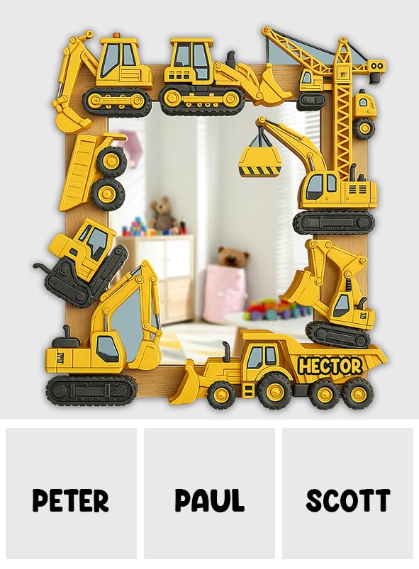 Dig & Discover Children's Gift - Personalized Kid Wall Hanging Mirror