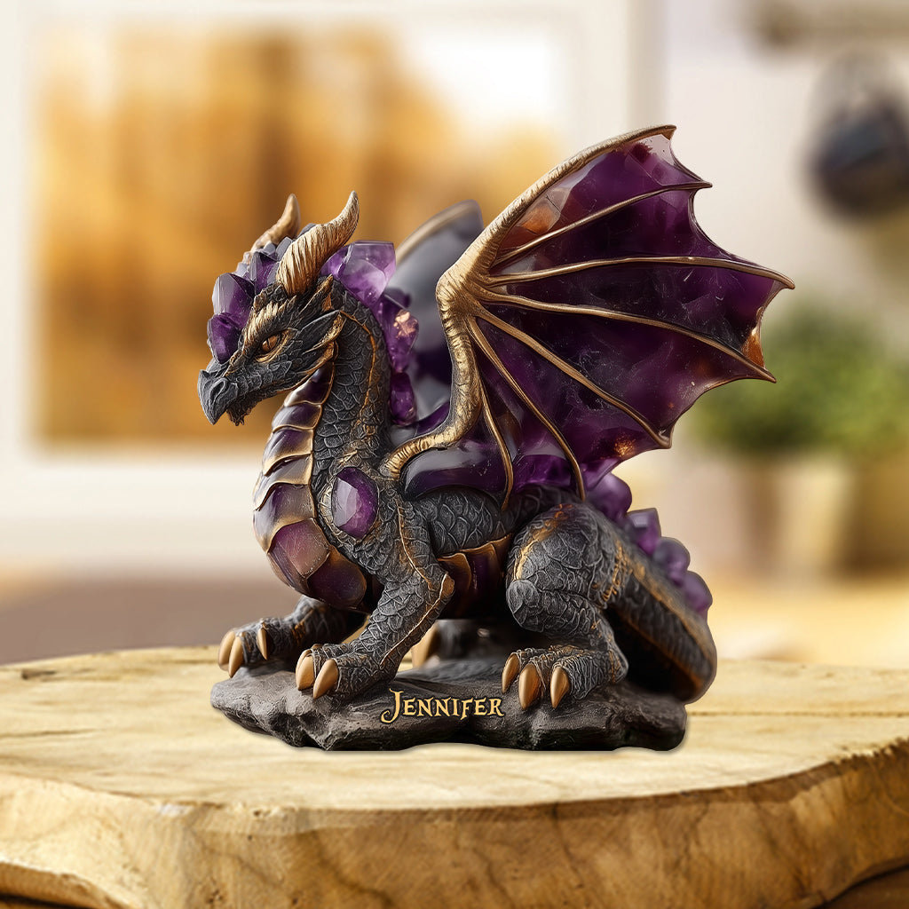 Amethyst/ Rose Quartz/ Ruby/... Style Dragon - Personalized Dragon Custom Shaped Acrylic Plaque