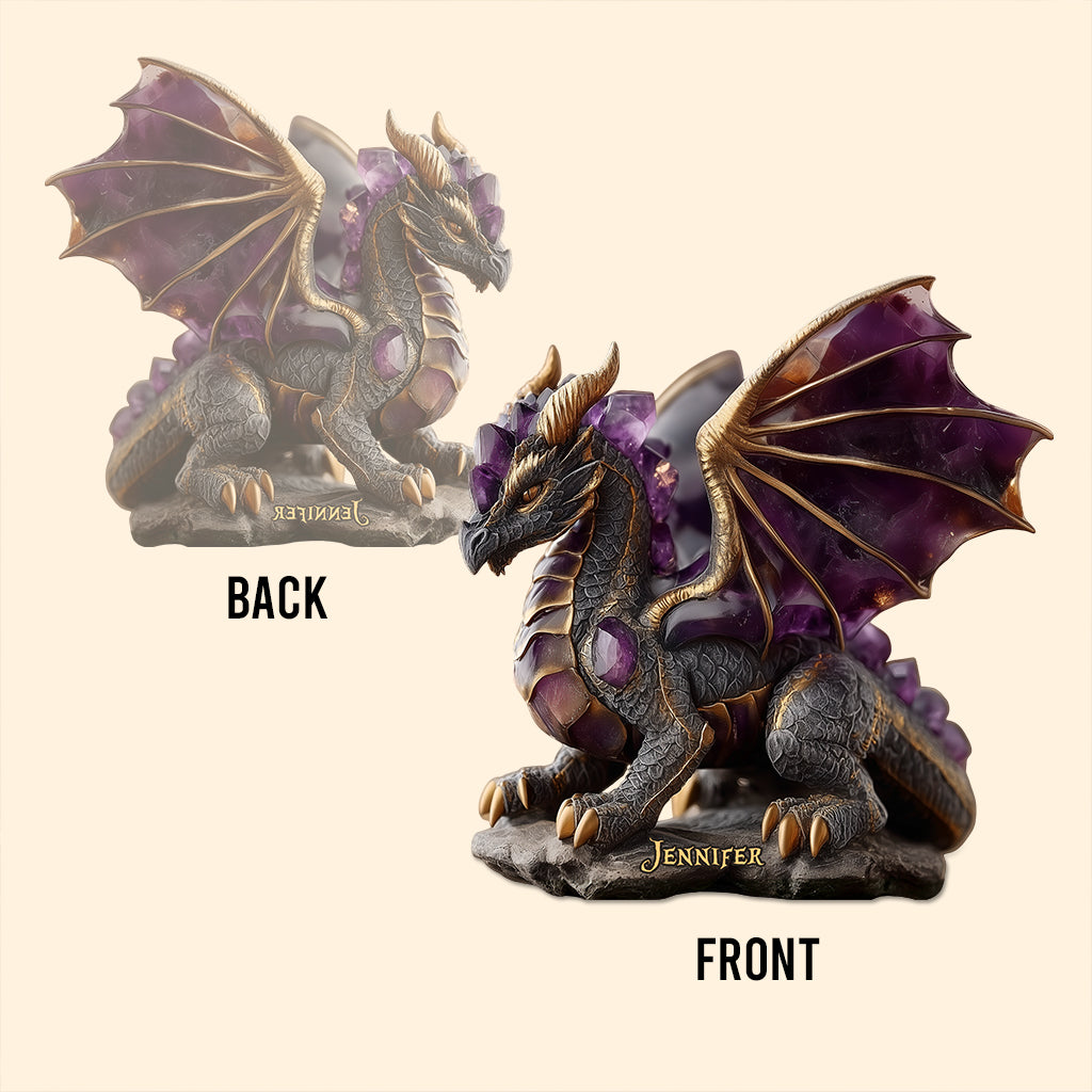 Amethyst/ Rose Quartz/ Ruby/... Style Dragon - Personalized Dragon Custom Shaped Acrylic Plaque