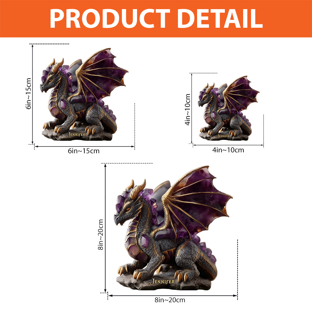 Amethyst/ Rose Quartz/ Ruby/... Style Dragon - Personalized Dragon Custom Shaped Acrylic Plaque