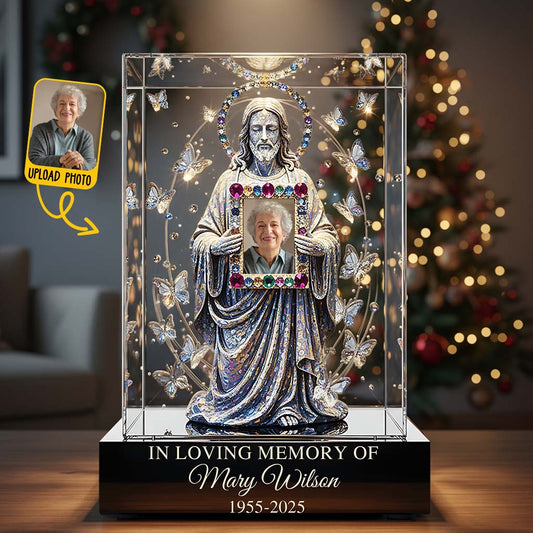 Forever In Our Hearts - Personalized Memorial Custom Shaped Acrylic Plaque