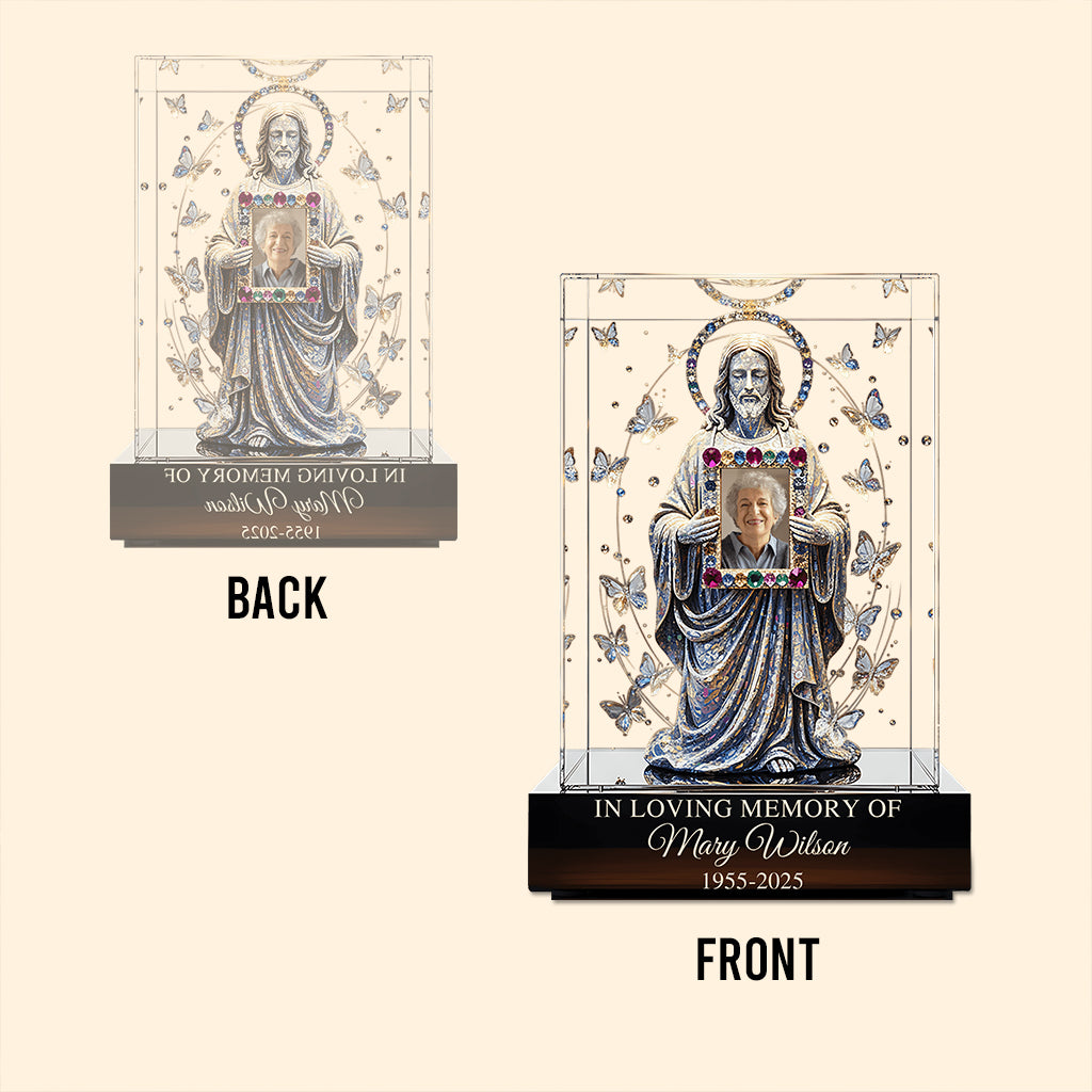 Forever In Our Hearts - Personalized Memorial Custom Shaped Acrylic Plaque