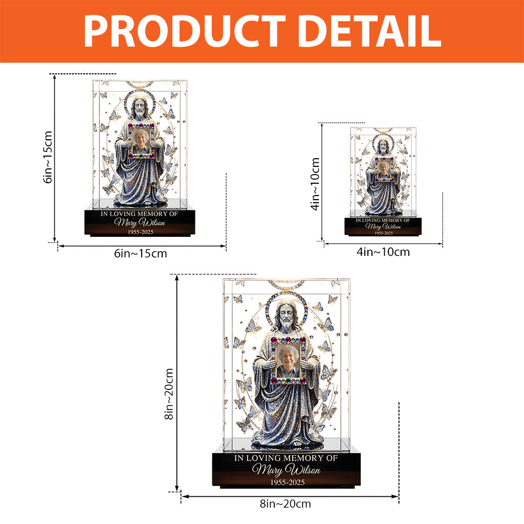 Forever In Our Hearts - Personalized Memorial Custom Shaped Acrylic Plaque