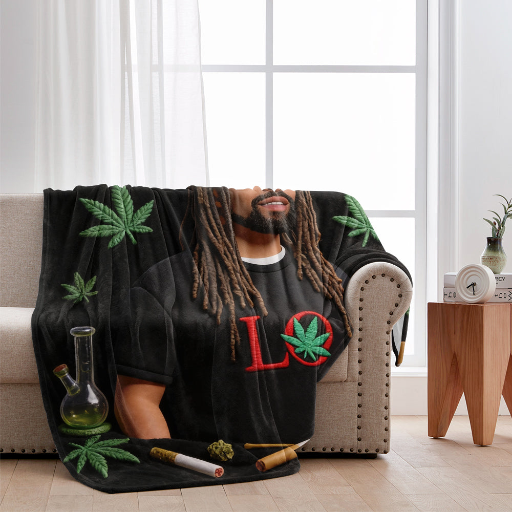 Dopest Dad - Personalisierte Weed-Decke
