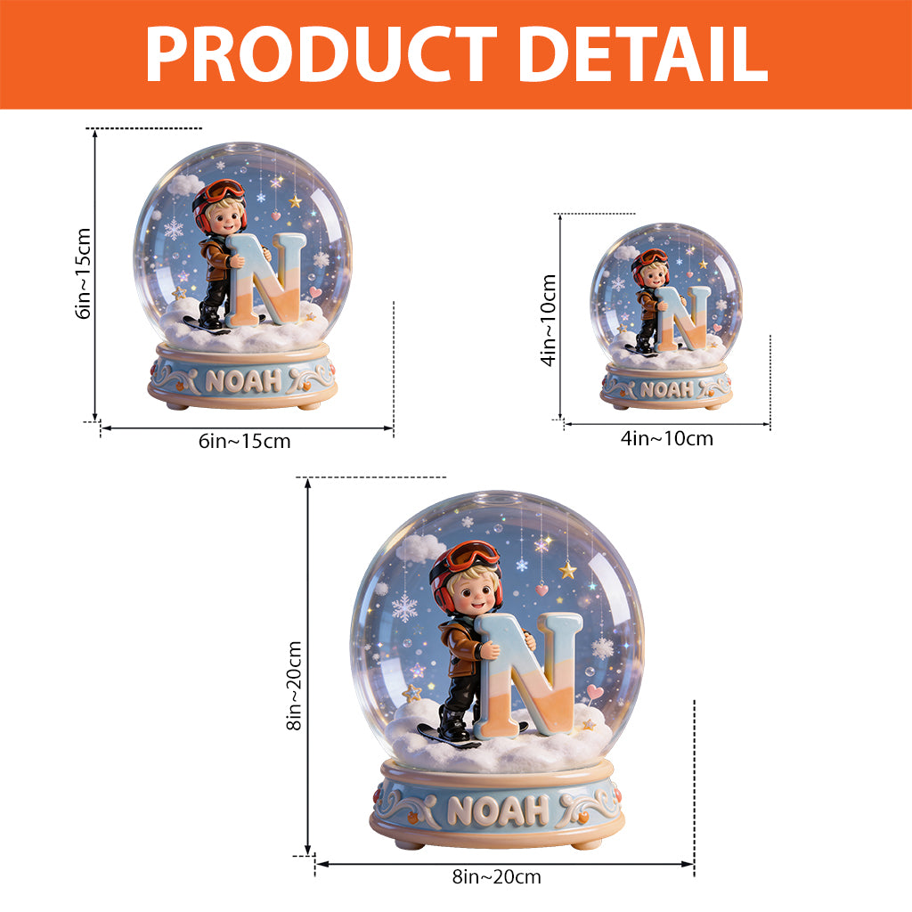 Custom Kid With Initial - Personalized Kid Custom Shaped Acrylic Plaque