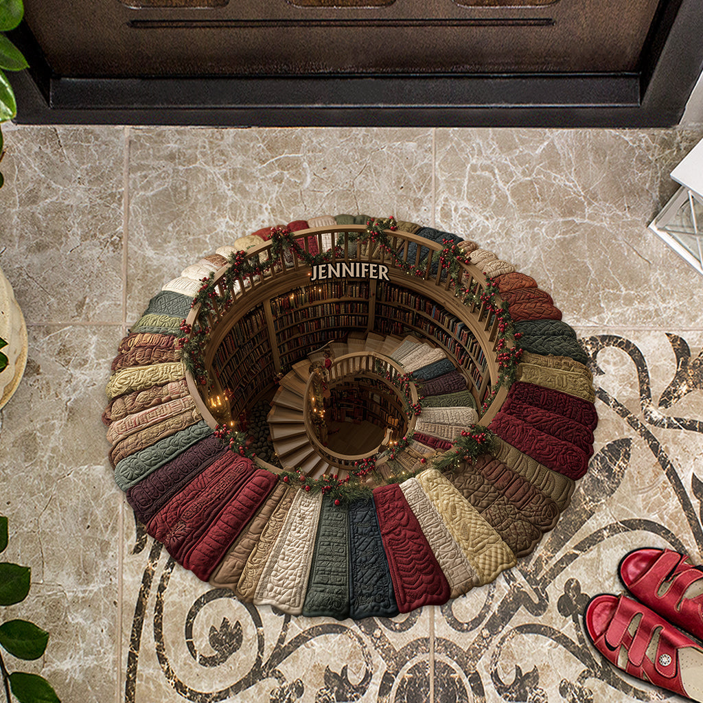 Book Lover - Personalized Book Shaped Doormat/ Rug