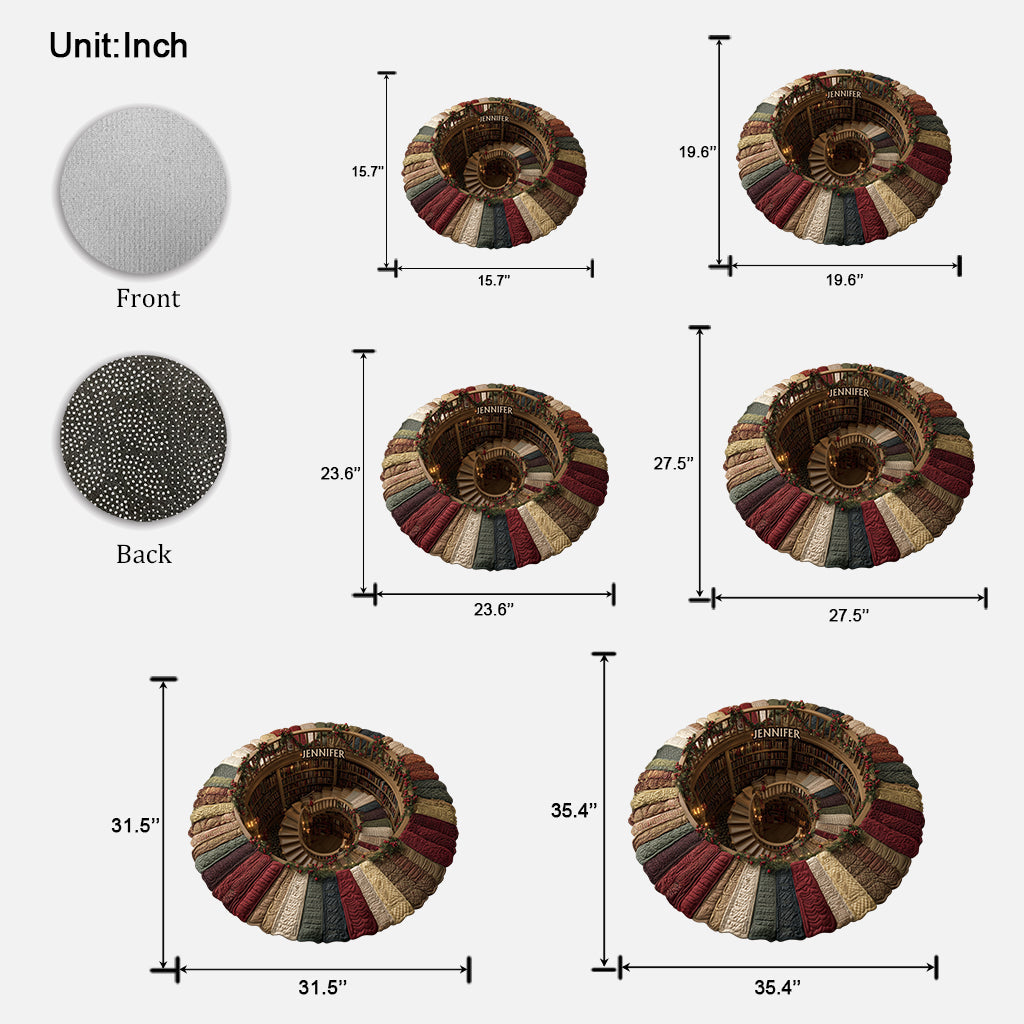 Book Lover - Personalized Book Shaped Doormat/ Rug