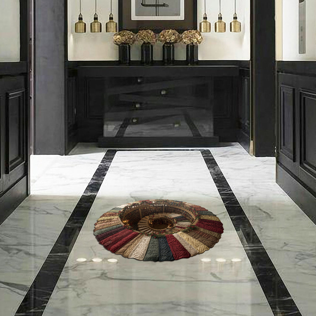 Book Lover - Personalized Book Shaped Doormat/ Rug