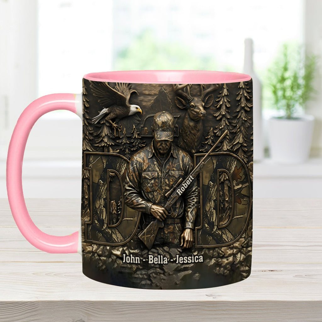 Best Buckin Dad - Personalized Hunting Accent Mug