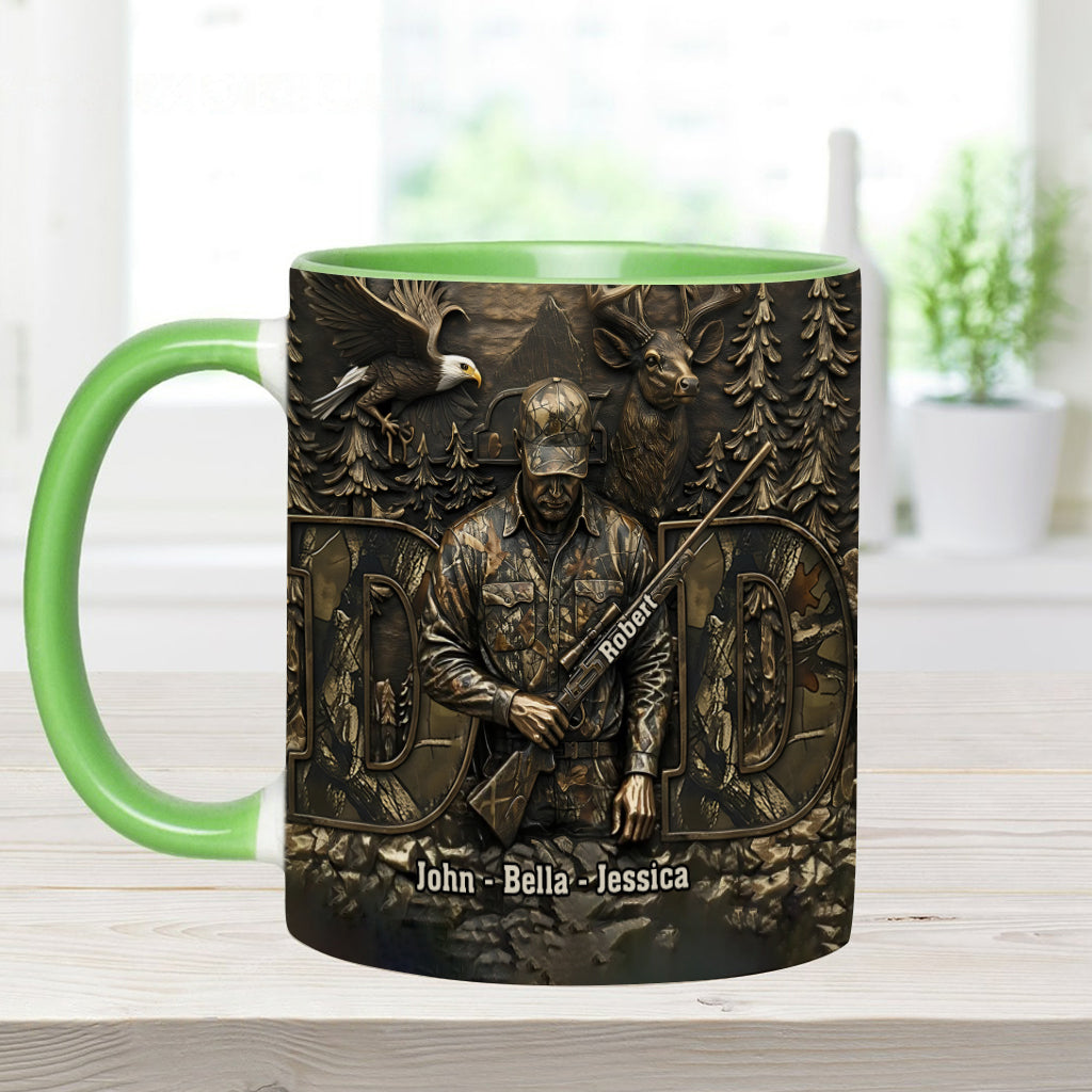 Best Buckin Dad - Personalized Hunting Accent Mug