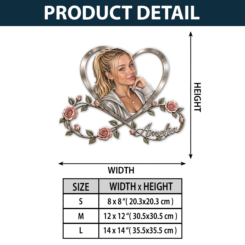Birth Flower Gift For Loved Ones, Friends - Personalized Self Love 3D Printed Cut Metal Sign