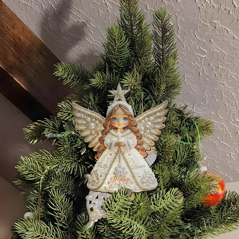 Angel Joy Hope Faith Peace - Christian Tree Topper