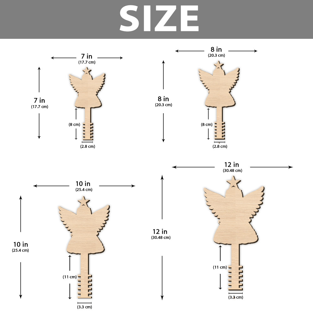 Angel Joy Hope Faith Peace - Christian Tree Topper