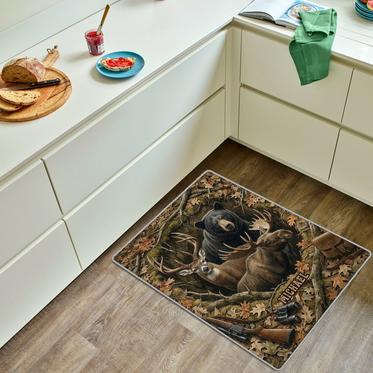 Perfect Gift For Hunting Lovers - Personalized Hunting Non-Slip Tufted Rug