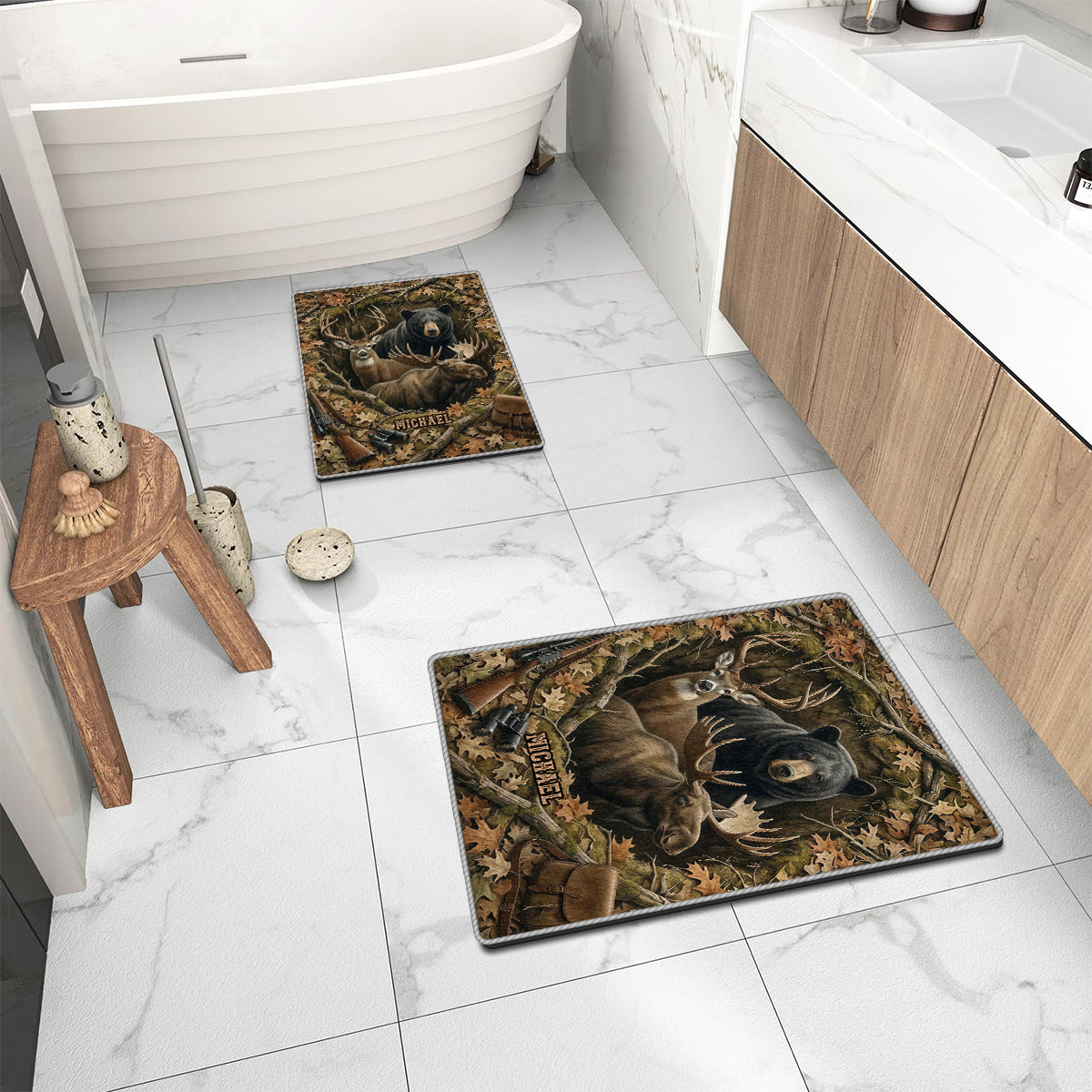 Perfect Gift For Hunting Lovers - Personalized Hunting Non-Slip Tufted Rug