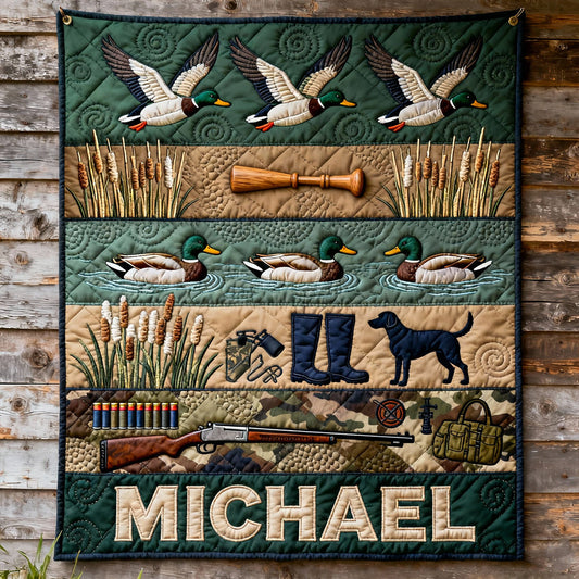 Duck Hunting Season - Personalized Hunting Blanket