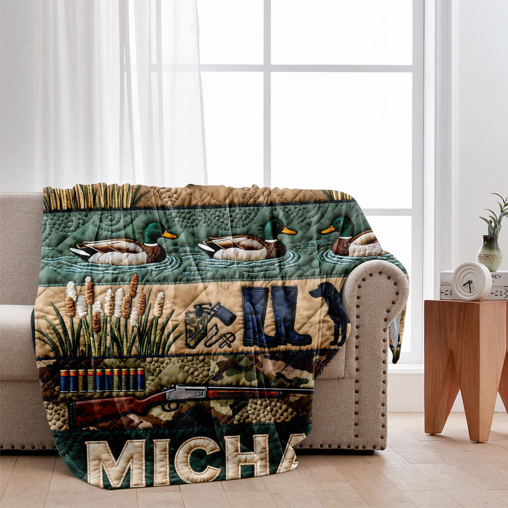 Duck Hunting Season - Personalized Hunting Blanket