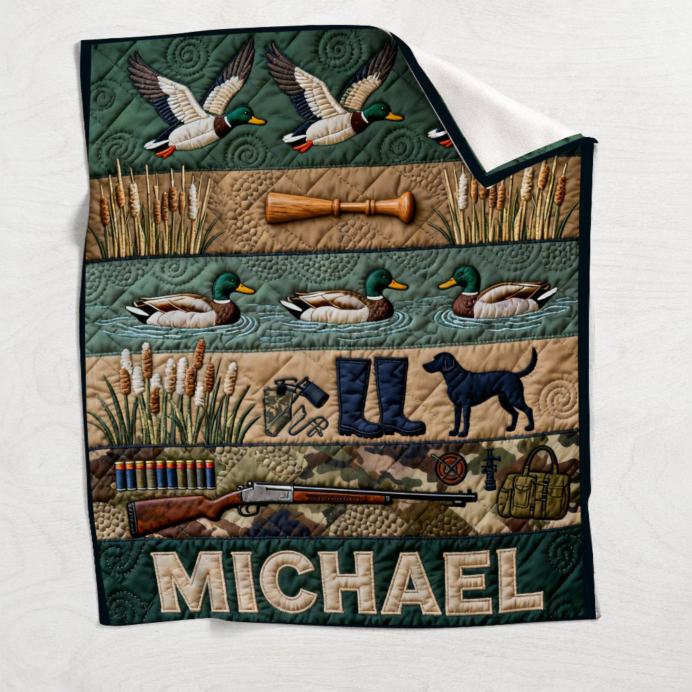 Duck Hunting Season - Personalized Hunting Blanket