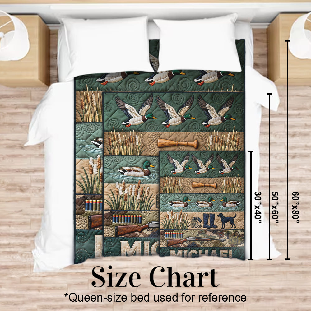 Duck Hunting Season - Personalized Hunting Blanket