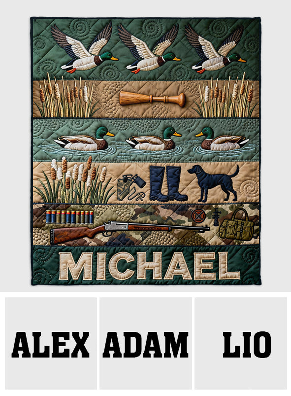 Duck Hunting Season - Personalized Hunting Blanket