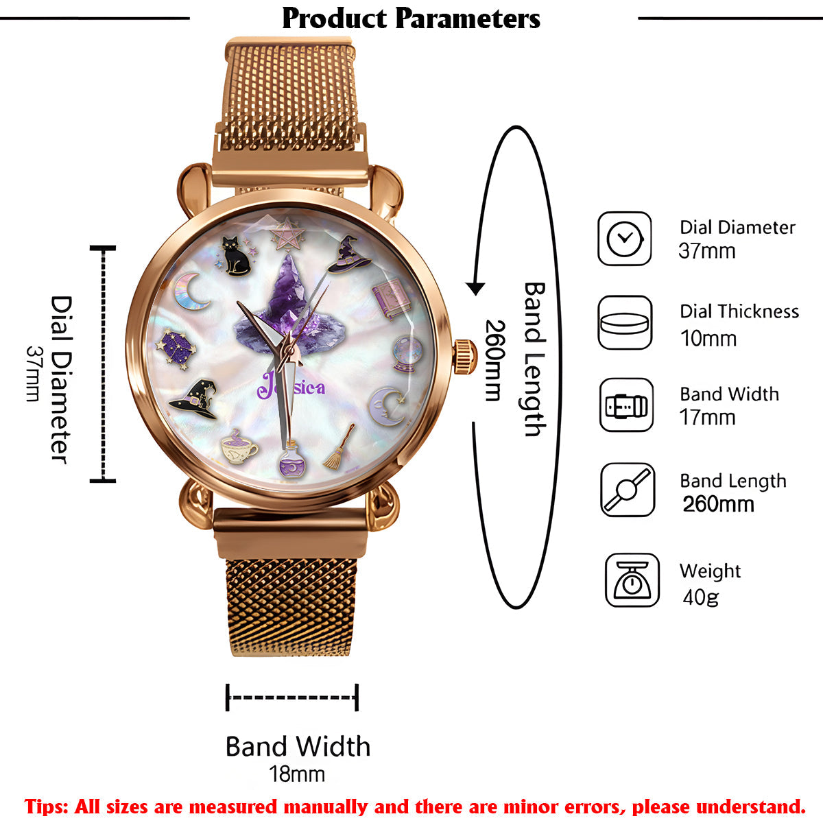 Sparkle Witch - Personalized Witch Women Hand Watch