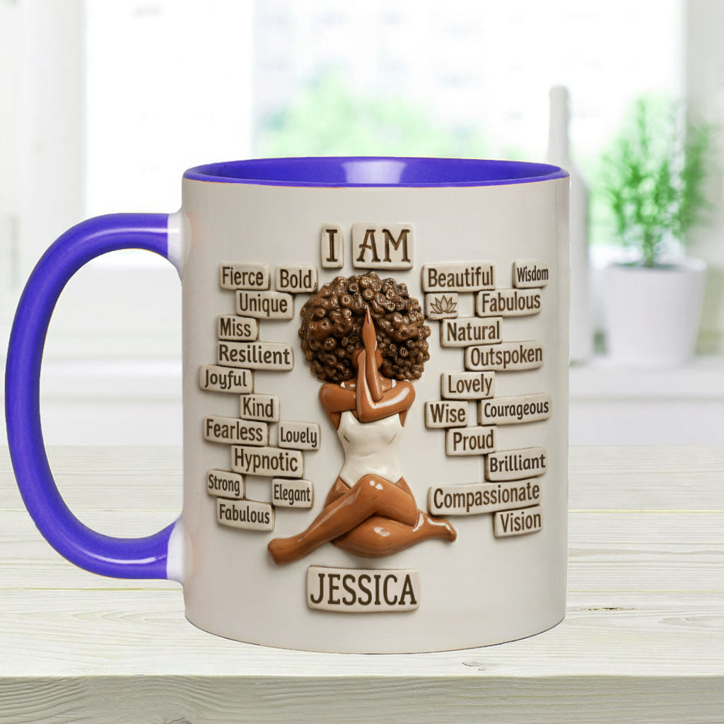 Proud To Be Black - Personalized African American Accent Mug