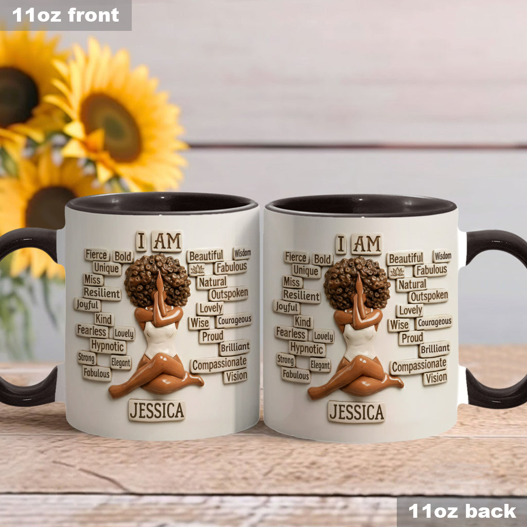 Proud To Be Black - Personalized African American Accent Mug