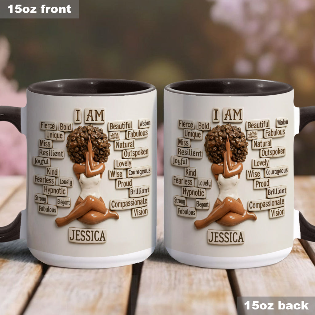 Proud To Be Black - Personalized African American Accent Mug