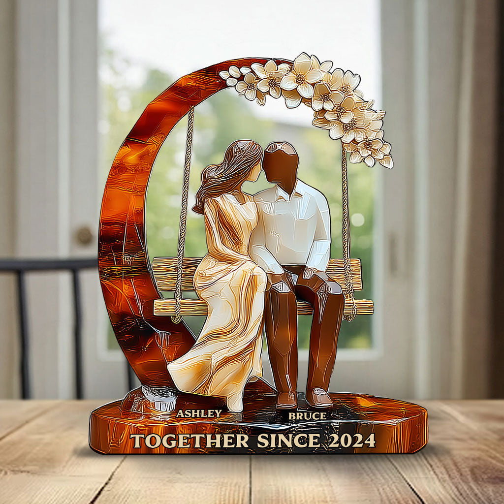 Together Since - Personalized Couple Custom Shaped Acrylic Plaque