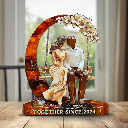 Together Since - Personalized Couple Custom Shaped Acrylic Plaque