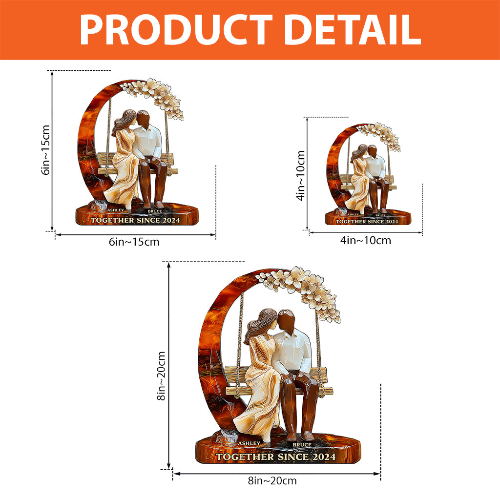Together Since - Personalized Couple Custom Shaped Acrylic Plaque
