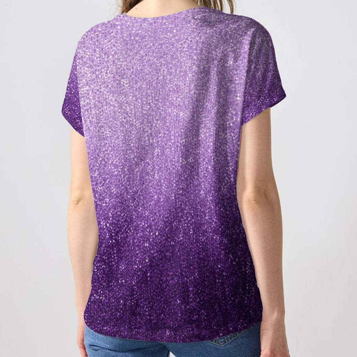 Alzheimer’s Awareness Month - Personalized Alzheimer Awareness Fully Printed V-Neck T-Shirt