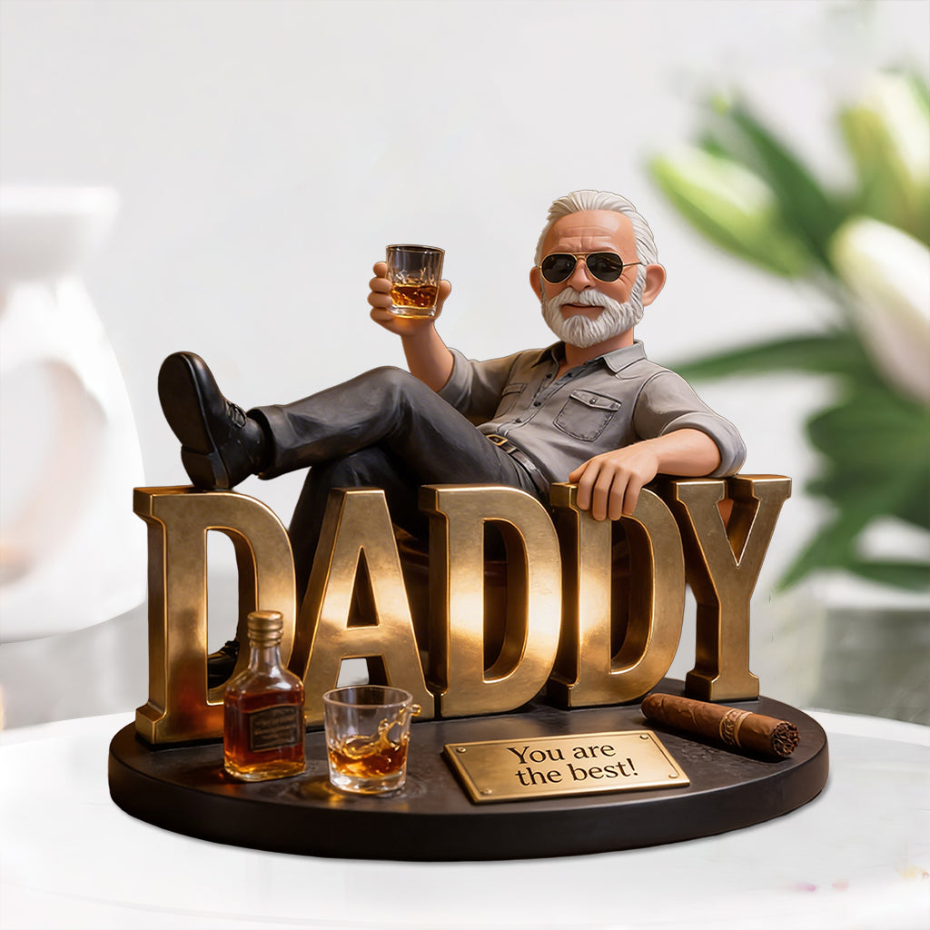 Whiskey- und Zigarrenliebhaber, Geschenk für Männer - Personalisierte Whisky-Acrylplakette