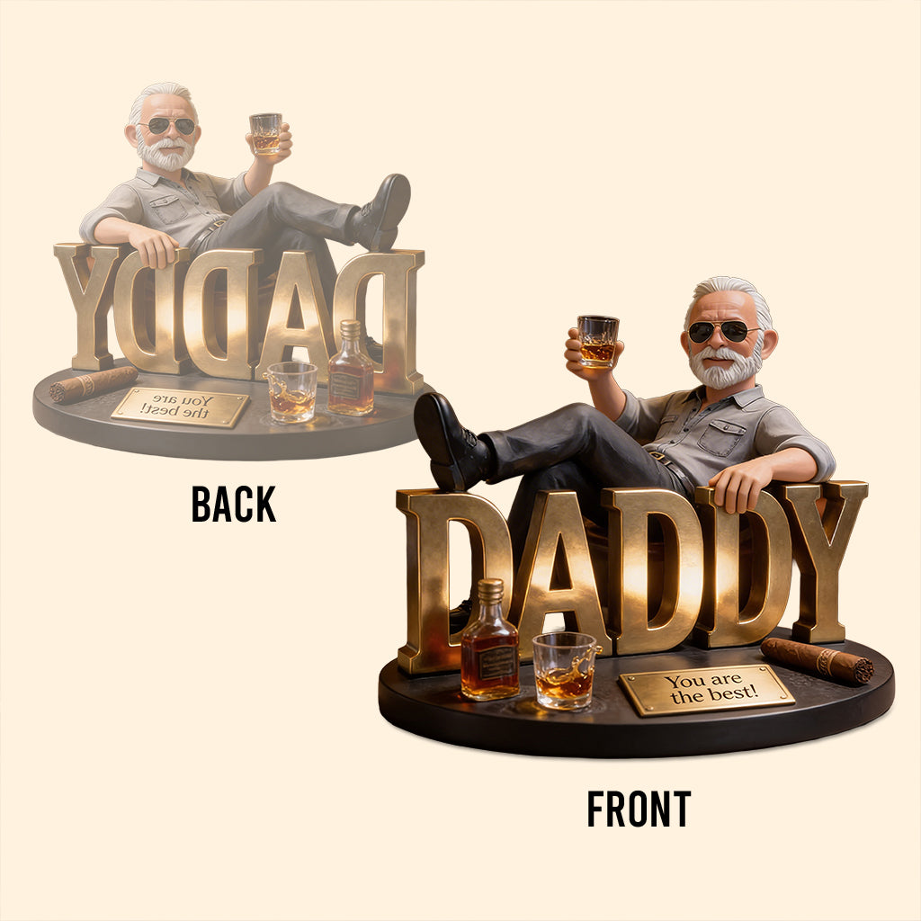 Whiskey- und Zigarrenliebhaber, Geschenk für Männer - Personalisierte Whisky-Acrylplakette