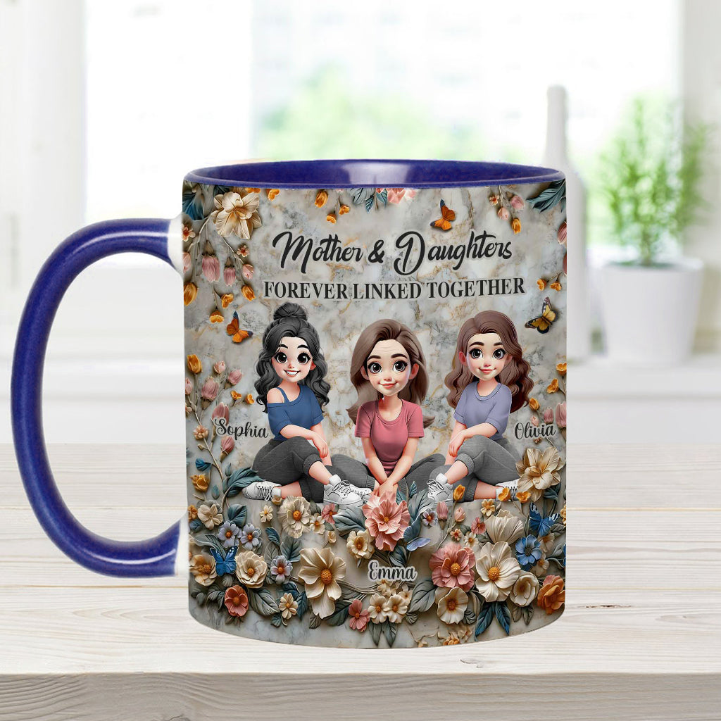 Mother & Daughters - Personalized Mother Accent Mug