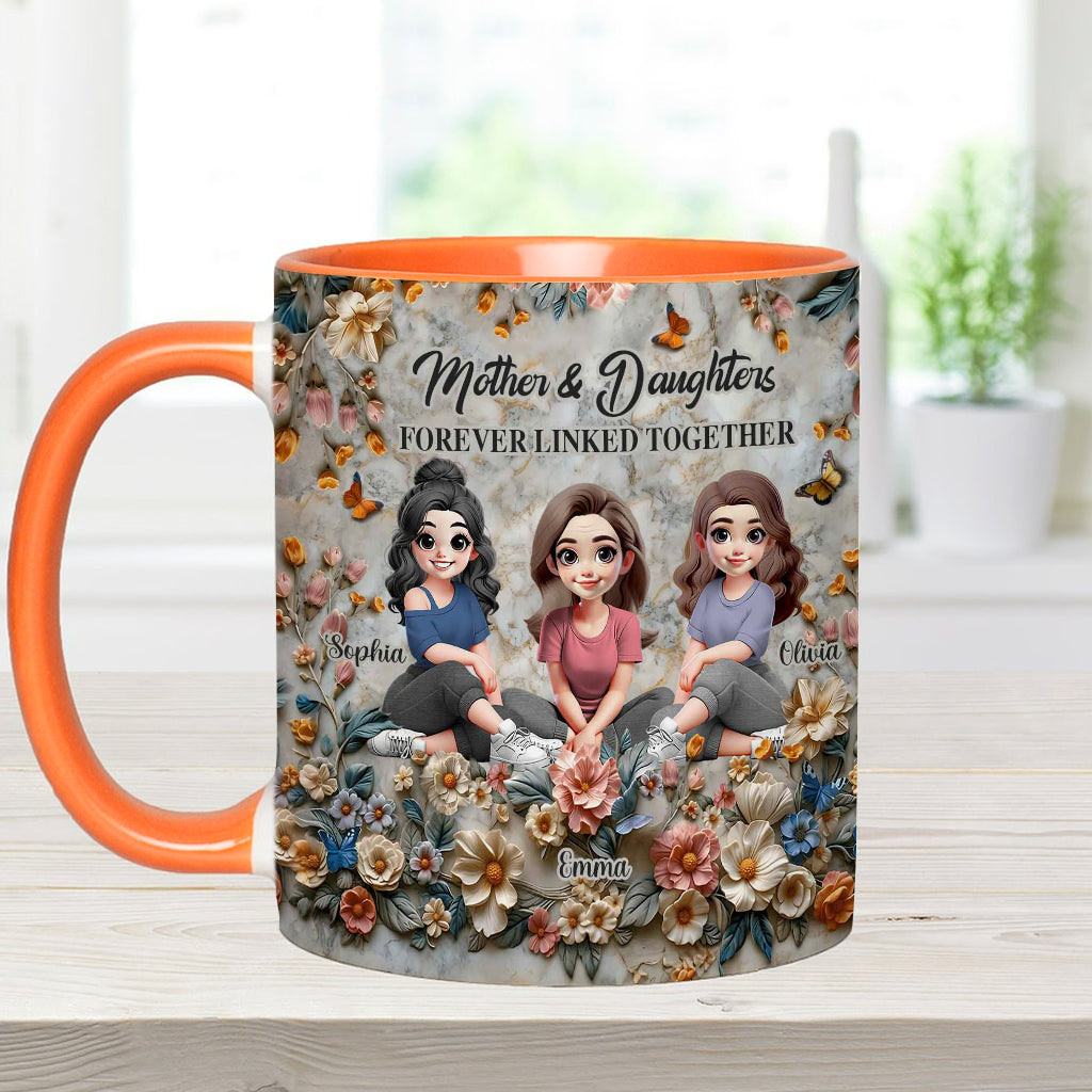 Mother & Daughters - Personalized Mother Accent Mug